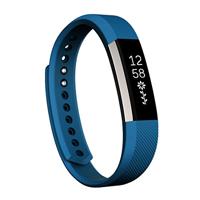 By Qubix - Compatible met Fitbit Alta siliconen bandje, Maat: Large, Lengte: 22CM - Blauw - Compatible fitbit bandje