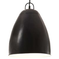 Hanglamp industrieel rond 25 W E27 32 cm gitzwart - thumbnail