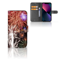 Apple iPhone 13 Wallet Case met Pasjes Vuurwerk - thumbnail