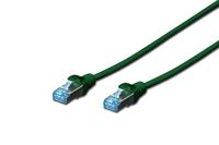 DIGITUS LAN kabel Cat 5e - 1m - CCA Netwerkkabel Met RJ45 - SF/UTP Afgeschermd - Compatibel met Cat-6 & Cat-5 - Groen