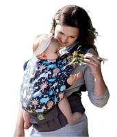 Luna Dream draagzak Grow Up Forest katoen grijs/groen