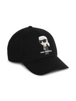 Karl Lagerfeld Kids casquette à logo K/Ikonik - Noir