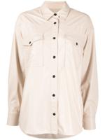 MARANT ÉTOILE Blouse met puntige kraag - Beige