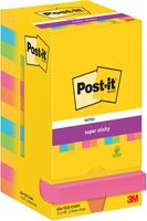 Post-It Super Sticky Notes Carnival, 90 vel, ft 76 x 76 mm, pak van 12 blokken - thumbnail