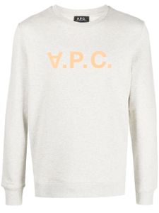 A.P.C. sweat à logo imprimé - Tons neutres