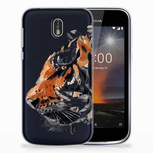 Hoesje maken Nokia 1 Watercolor Tiger