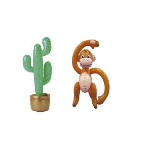 Opblaas hawaii decoratie set 2 stuks