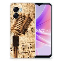 OPPO A77 | A57 5G Siliconen Hoesje met foto Bladmuziek