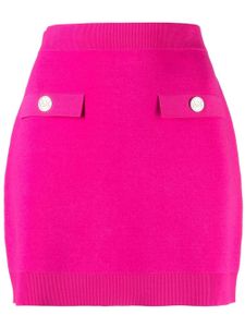 Michael Michael Kors logo-embossed buttoned miniskirt - Rose