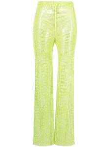 Santa Brands pantalon taille-haute à ornements strassés - Vert