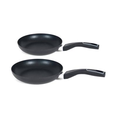 Koekenpannen set 2 stuks aluminium pannen 18 cm en 24 cm - Koekenpannen Koekenpannen set 2 stuks aluminium pannen 18 cm en 24 cm - Koekenpannen