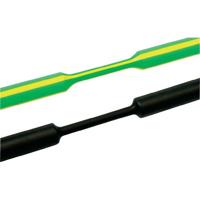HellermannTyton 319-01200 Schrumpfschlauch ohne Kleber Schwarz 12mm 4mm Schrumpfrate:3:1 1m