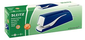 Leitz 5532-00-35 Elektrische nietmachine Blauw (b x h x d) 49 x 56 x 155 mm