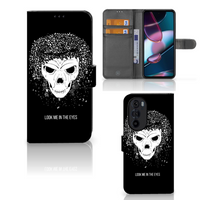 Telefoonhoesje met Naam Motorola Edge 30 Pro Skull Hair - thumbnail