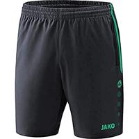JAKO - Shortscompetitie 2.0, Uniseks-Kind, Marine/Vlam, 152