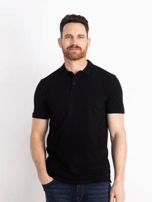 Petrol Industries Heren Essential Polo Zwart - S