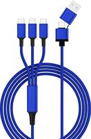Smrter Trio_C_NB 2.0 A, USB-C stekker 1.20m blauw