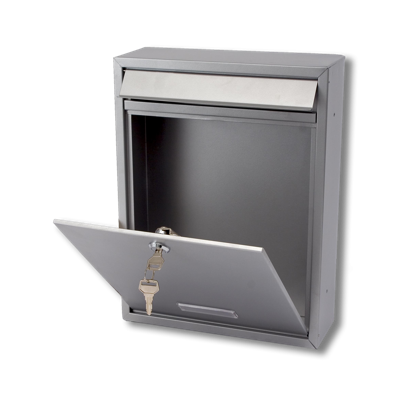 Brievenbus Trent - zilvergrijs