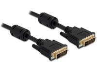 DeLOCK 3m DVI 24+5 DVI kabel DVI-I Zwart
