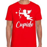 Cupido liefde Valentijn verkleed t-shirt rood voor heren - thumbnail