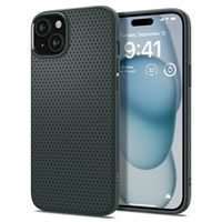 iPhone 15 Spigen Liquid Air TPU Case - Donkergroen