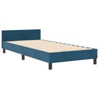 vidaXL Bedframe fluweel donkerblauw 100x200 cm