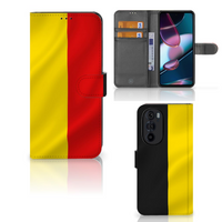 Motorola Edge 30 Pro Bookstyle Case Belgische Vlag - thumbnail