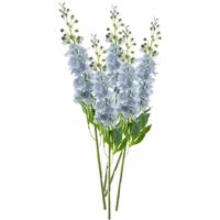 Kunstbloem Ridderspoor/delphinium Roland - 5x - 87 cm - licht blauw - kunst zijdebloemen - thumbnail