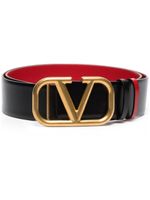 Valentino Garavani ceinture VLogo Signature 40mm à design réversible - Noir - thumbnail