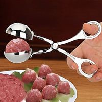 gehaktbal maker clip lepel rvs gehaktballen schimmel gebakken vis diy gehaktballen maken keuken koken accessoires Lightinthebox