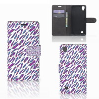 LG X Power Telefoon Hoesje Feathers Color