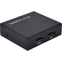 VALUE DisplayPort Video-Splitter, met hub funktie, 2voudig - thumbnail