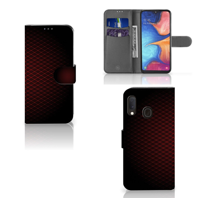 Samsung Galaxy A20e Telefoon Hoesje Geruit Rood Samsung Galaxy A20e Telefoon Hoesje Geruit Rood