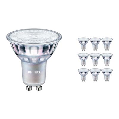 Voordeelpak 10x Philips MASTER Value LEDspot GU10 PAR16 3.7W 285lm 60D - 940 Koel Wit | Beste Kleurweergave - Dimbaar - Vervangt 35W Voordeelpak 10x Philips MASTER Value LEDspot GU10 PAR16 3.7W 285lm 60D - 940 Koel Wit | Beste Kleurweergave - Dimbaar - Vervangt 35W