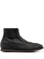 Guidi bottines zippées - Noir