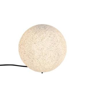 QAZQA Moderne buitenlamp grijs 25 cm IP65 - Nura