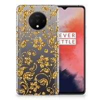 OnePlus 7T TPU Case Gouden Bloemen