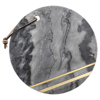 Bloomingville Eluna keukensnijplank Rond Marmer Grijs