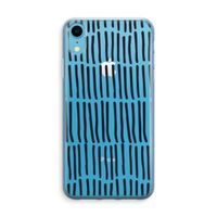 Moroccan stripes: iPhone XR Transparant Hoesje - thumbnail