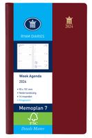 AGENDA 2023 RYAM MEMOPLAN 7 SUPREMA RINGPLASIC 7DAGEN/2PAGINA&apos;S BORDEAUX