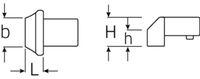 Stahlwille 58270010 Anschweiss-insteekgereedschap voor 9x12 mm - thumbnail