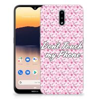 Nokia 2.3 Silicone-hoesje Flowers Pink DTMP