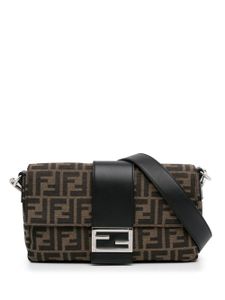 Fendi Pre-Owned sac porté épaule Baguette Zucca - Marron