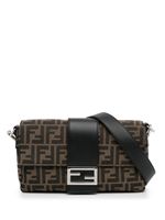 Fendi Pre-Owned sac porté épaule Baguette Zucca - Marron - thumbnail