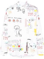 Junya Watanabe MAN chemise à imprimé graphique - Blanc