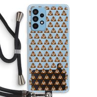 Poop emoji: Samsung Galaxy A52 Transparant Hoesje met koord