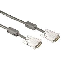 Hama 75045076 DVI-D Single Link Kabel met Mannelijk/Mannelijke Connector 1,8 m Grijs