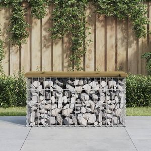 Tuinbank schanskorfontwerp 83x31,5x42 cm gempregneerd hout