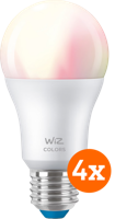 WiZ Smart lamp 4-pack - Gekleurd en Wit Licht - E27