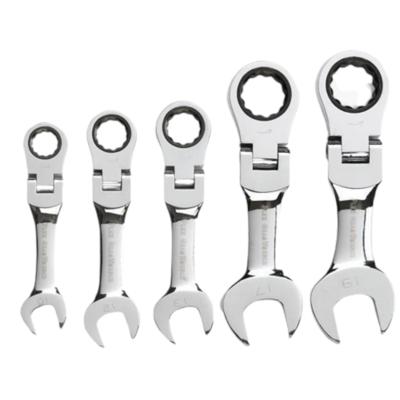 Dragon-Tools Steek - Ring Ratel Knik - Kort - 10 t/m 19 mm - 5 delig